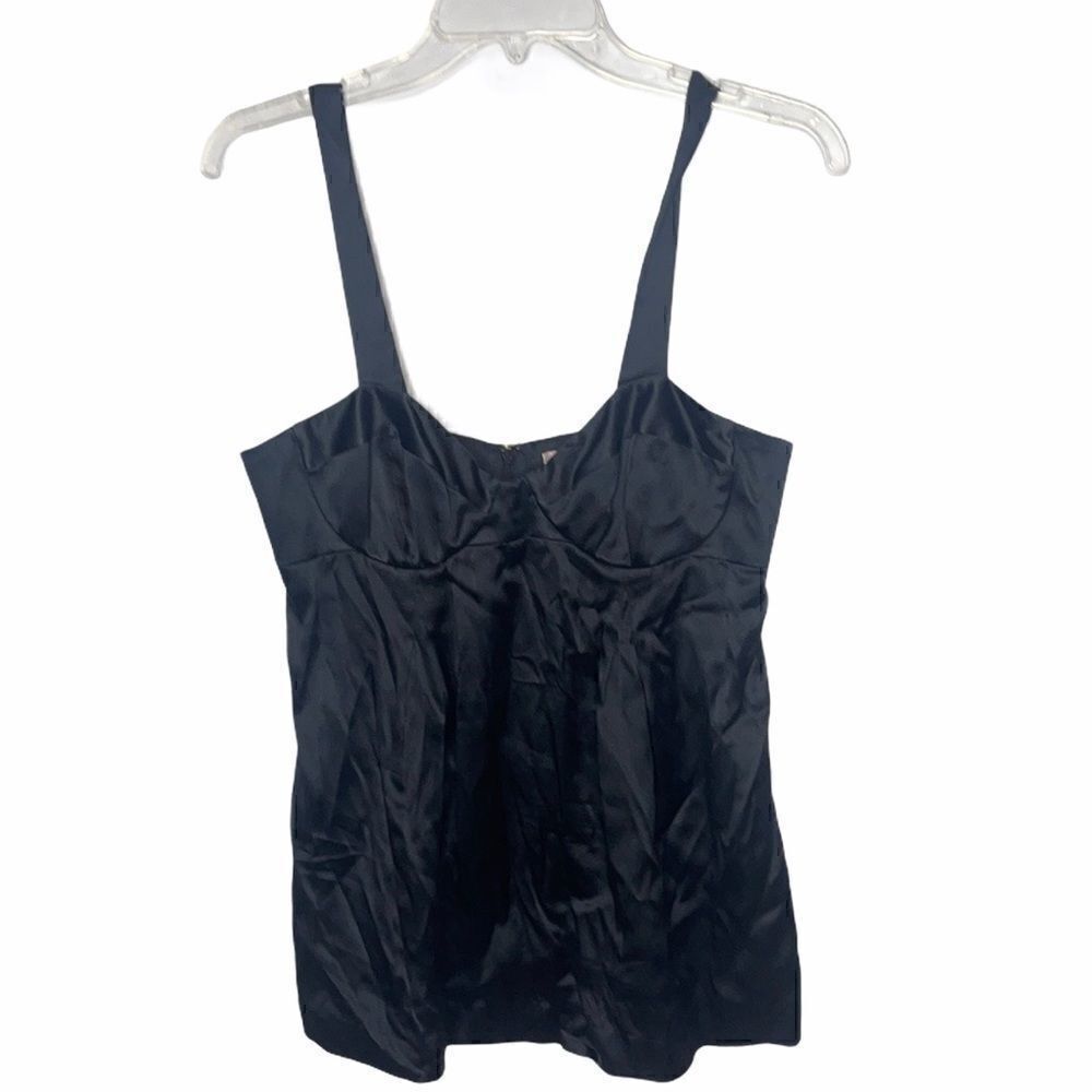 Rebecca Taylor Black Silk Tank Top.‎